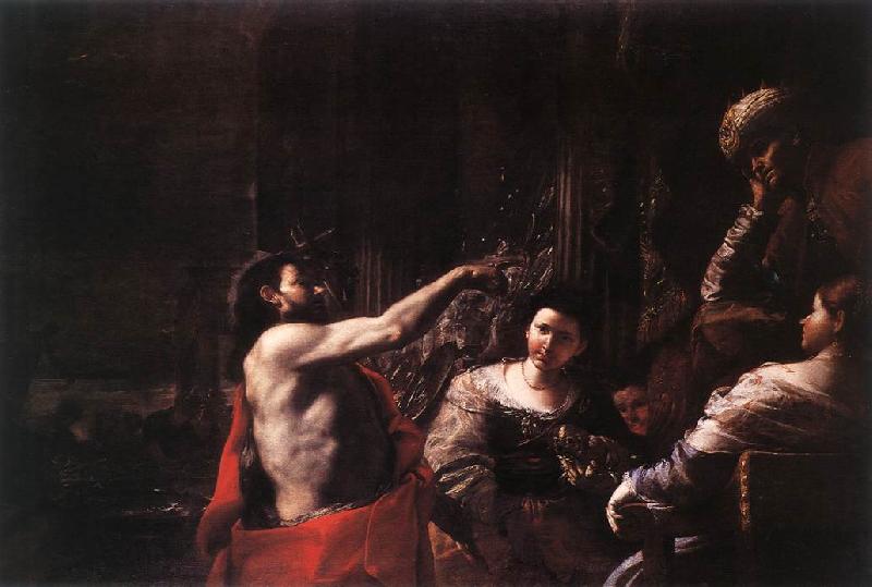 PRETI, Mattia St John the Baptist before Herod af oil painting image